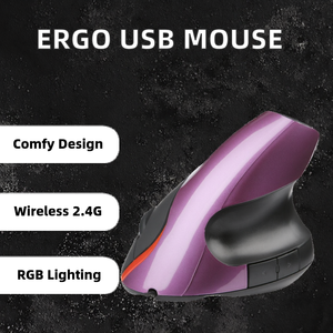 Mytree Hot Selling Second-Generation Optical USB Ergonomic 3D Style Right Hand Orientation <b>Mouse</b> Wrist Guard 2.4GHz <b>Wireless</b> RGB - Product Image 2