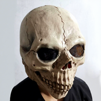 Masque de zombie crâne réaliste 3D en latex fait main Jiuxin pour Halloween, cosplay de vieil homme chauve musclé pour fête d'horreur ou maison hantée