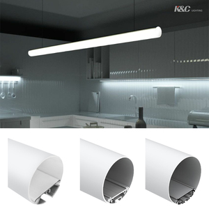 Bande lumineuse <span class=keywords><strong>Led</strong></span> suspendue en aluminium, 30mm, 60mm, 120mm de diamètre, avec couvercle diffusé, profil <span class=keywords><strong>LED</strong></span> pour dissipateur thermique - Product Image 2