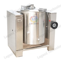 Marmite de cuisson industrielle inclinable électrique à double enveloppe de 100 à 500 litres, chauffée au gaz, pour viande et riz, usage commercial