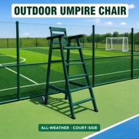 Chaise d'arbitre pour le tennis, le badminton, le volley-ball, chaise d'arbitre pour terrain extérieur, chaise en alliage d'aluminium portable et mobile