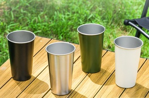Tazas de Acero Inoxidable de Boca Ancha de 350 ml con Logotipo Personalizado 2025, para Camping, Té, Café y Vino al Aire Libre - Product Image 4