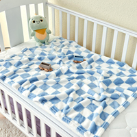 Couverture pour bébé, couverture en flanelle douce pour nouveau-né, couverture légère et chaude pour lit et poussette
