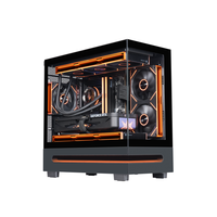 Nouvelles boîtes de PC pour jeux informatiques Micro ATX ITX, tour moyenne, en verre trempé, avec éclairage RGB