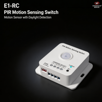 Interrupteur de détection de mouvement 12 48 VDC 1CH 6A RIP sans RF E1 RC