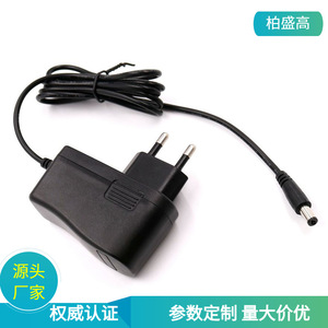 European Standard <b>12V</b> 1.5A Power <b>Adapter</b> DC Output For Fan Desk Lamp EU Plug Black - Product Image 5