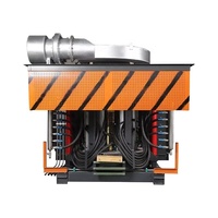 Fourneau de fusion de coquilles d'acier de 8 tonnes, vente chaude, fourniture d'usine, machine de fusion de métaux