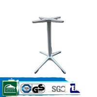 Base de table en aluminium moulé sous pression D700xH720mm |   Tube de colonne S.S201 |   Support en aluminium à tête croisée avec pieds réglables
