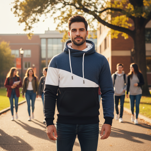 Sweat à capuche zippé intégral pour homme, 100% coton de haute qualité, doublure polaire, vert, personnalisé, imprimé uni, brodé, pour sororités - Product Image 3