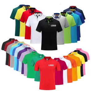 2024 High Quality Boys Men's Knitted Cotton Rugby Polo Shirts For Men With Custom Embroidery Logo Printed Golf Polo T-shirt