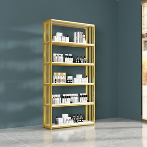 Étagère de présentation lumineuse de luxe pour salon de beauté, présentoir de cosmétiques, soins des ongles et de la peau, meuble de rangement pour magasin - Product Image 5