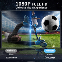Projecteur LED à mise au point manuelle Z10, écran LCD 2,69 pouces, WiFi 2,4G+5G, 1080p, BT5.2, expérience TV domestique de haute qualité, cordon d'alimentation de 2 m, USB2.0
