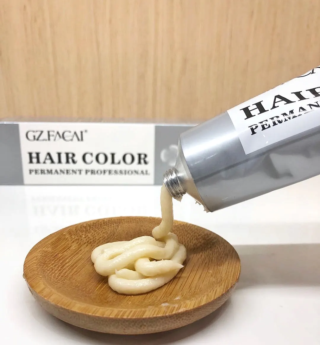 Qianyasi โรงงาน GZ'FACAI ผมสี Magic Cream Hair Color Cream ครีมย้อมผม Salon Professional ต่ำแอมโมเนีย