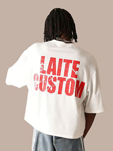 <span class=keywords><strong>Camisetas</strong></span> de <span class=keywords><strong>Hombre</strong></span> LTD-MT1030, Diseño Personalizado de Alta Calidad con Estampado Puff, Estilo Urbano, Corte Cuadrado - Product Image 1