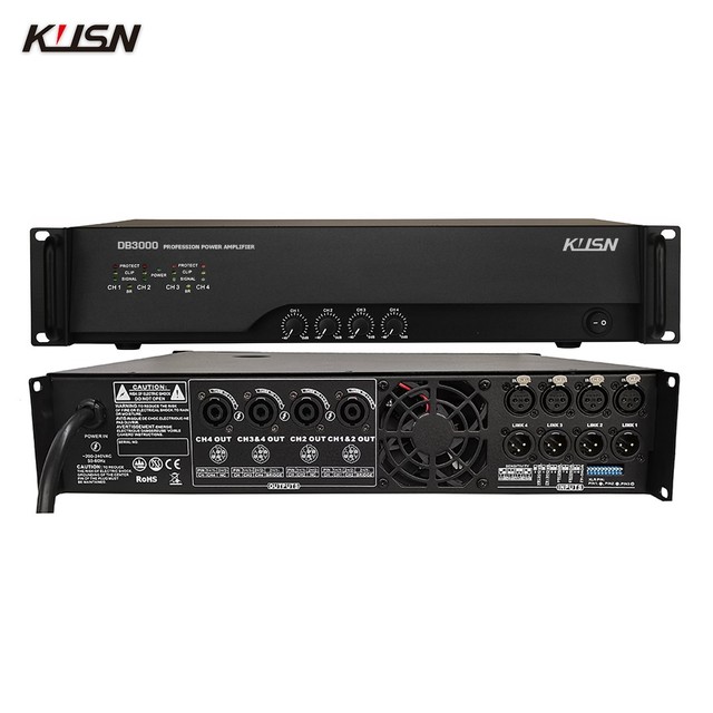 4 Channel 100W X4 8ohms CLASS D Professional Digital Power Amplifier 2U High Quality Stereo Amplifier
