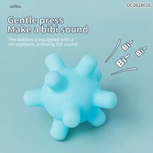 Jouet pour bébé en silicone souple ITTL, balle à gratter multi-textures pour bébé, jouet sensoriel en plastique pour l'apprentissage, jouet d'escalade, anneaux de dentition - Product Image 3