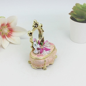 SHINNYGIFTS Petite Fée Commode Boîtes À Bijoux Charnière Bibelot Boîte Émaillage Filles Commode Figurines À Collectionner pour Femmes - Product Image 4