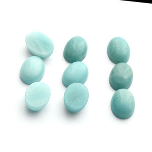 Pietra di Amazonite di quarzo <span class=keywords><strong>verde</strong></span> naturale taglio rotondo forma ovale 8mm 10mm 8x10mm di alta qualità pietre sciolte Cabochon Amazonite - Product Image 3