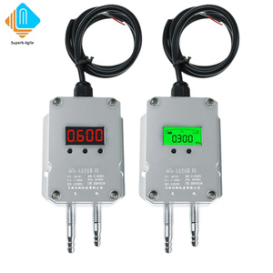 4-20mA 0-10V M10 RS485 micro trasmettitore di pressione differenziale con lcd aria condizionata sensore di pressione differenziale del vento - Product Image 1