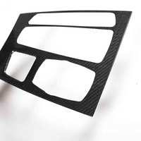 Fibre de carbone véritable 3K Tissage sergé Finition brillante Garniture de console centrale de luxe pour levier de vitesses BMW X5 X6 F15 Accessoire intérieur