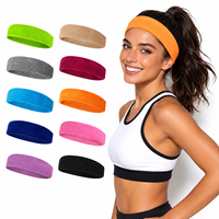 Bandeau absorbant la transpiration, bandana, bandeau anti-transpiration pour le front, pour l'entraînement, le yoga, la course à pied