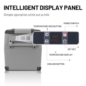 Nevera de Compresor <span class=keywords><strong>Alpicool</strong></span> <span class=keywords><strong>CF45</strong></span> DC 12v 24v Congelador para Coche de Doble Zona Refrigerador Portátil Eléctrico Enfriador - Product Image 4