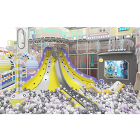 Parque de juegos temático interior para niños con toboganes, piscinas de bolas y juegos recreativos en venta