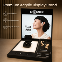 Support d'affichage personnalisé pour casques audio avec éclairage LED, présentoir de comptoir pour magasin d'électronique avec support pour manette, présentoir pour écouteurs