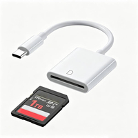 Lector de Tarjetas SD 3 en 1, Adaptador USB Tipo C Multifunción, Múltiples Puertos OTG, Lector de Tarjetas TF Mini de Alta Velocidad para Teléfonos Android