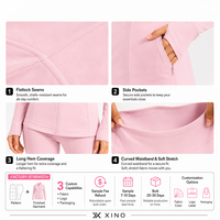 Veste de yoga pour femmes adultes OEM, respirante, légère, extensible dans quatre directions, anti-UV, anti-transpiration, en spandex/nylon, design simple