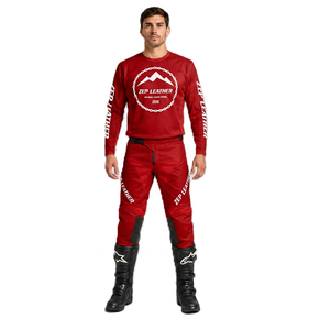 Combinaison de motocross MX sur mesure 100% polyester, ensemble maillot + pantalon, ensemble enfant, équipement de motocross pour jeunes, design par sublimation - Product Image 1