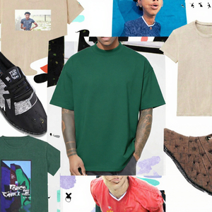 Camiseta Oversize de Algodón de 250 Gsm, Estilo Urbano, Hombros Caídos, Manga Corta, Ropa Casual - Product Image 3