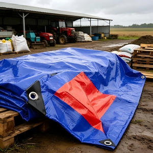 Bâches multi-tissus en polyéthylène imperméables <span class=keywords><strong>pour</strong></span> couvertures de construction et protection de camions - Product Image 5