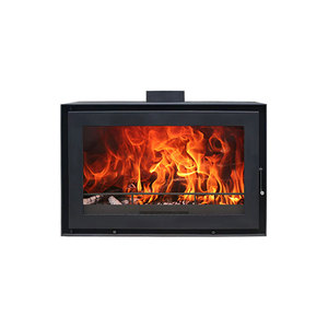 Cheminée en <span class=keywords><strong>bois</strong></span> intégrée - Vue sur 3 côtés en verre, flamme réaliste, puissance thermique élevée, pour les grands espaces de vie - Product Image 5