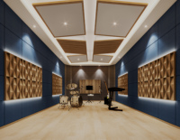 Matériel de sonorisation pour studio d'enregistrement, service tout-en-un, fourniture de matériaux, panneaux muraux et de plafond pour salles de diffusion, diffuseurs pour églises, optimisation acoustique