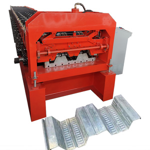 Steel Roofing <b>Sheet</b> Making Machine Steel Deck Roll Forming Machine for Building Decking Floor <b>Tile</b> Making Machine - Product Image 1