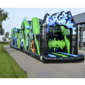 Grande Castello Gonfiabile con Pista a Ostacoli Rotante e Parete d'Arrampicata - Product Image 5