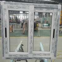 Fenêtre coulissante PVC/UPVC sur mesure résistante aux ouragans, qualité premium testée EU profil haut de gamme prix compétitif