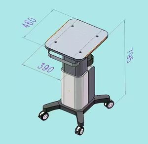 Factory Price 360 Rotation Silent <b>Wheels</b> Steel Material Moving Stand Trolley - Product Image 4