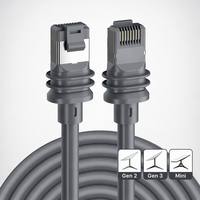 Câble réseau Starlink Gen3 Mini RJ45 POE CAT6 blindé avec gaine en PVC, cordon de brassage en cuivre nu pour connexion satellite extérieure RV Marine