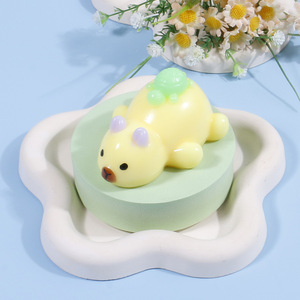 Jouets Squishy Capybara avec petite tortue sur le dos, super doux, à remontée lente, animaux à presser, jouets anti-stress et de décompression, porte-clés - Product Image 6