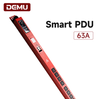 PDU triphasé intelligent 0U haute puissance avec 24 prises C19 verrouillables 63A, surveillance et contrôle des branches IP pour centre de données et rack de serveurs