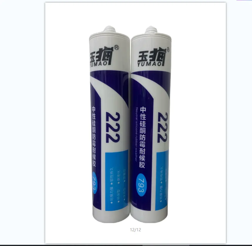 Strong Adhesive Quick-Drying Waterproof and Mildew Proof Window Silicone Sealant Glue for Construction and Packing