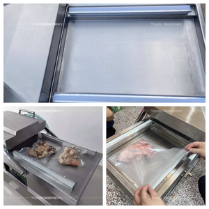 เครื่องซีลสุญญากาศทรงลูกบอลปลาแซลมอนแบบสองช่องเครื่องแพ็ค - Product Image 3