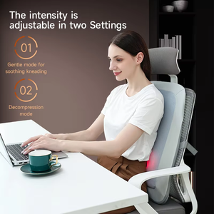 Shiatsu <span class=keywords><strong>Back</strong></span> <span class=keywords><strong>Massager</strong></span> com Massagem Percussão Calor Massagem Costas Sem Fio para Alívio da Dor Tecido Profundo 4D Massagem Amassar - Product Image 4