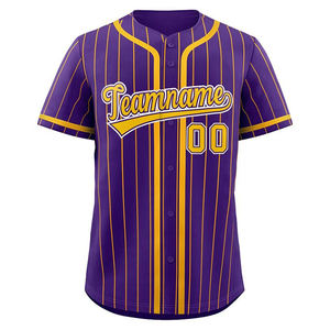 Maillot de baseball et de softball unisexe pour adultes, 100 % polyester, respirant, impression d'équipe, col en V, 220 g, uniforme de softball personnalisé OEM - Product Image 6