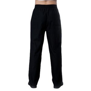 Pantalones de trabajo profesionales para hombre y mujer, uniformes de Chef holgados con cintura elástica negra para uso en restaurantes y bares - Product Image 4