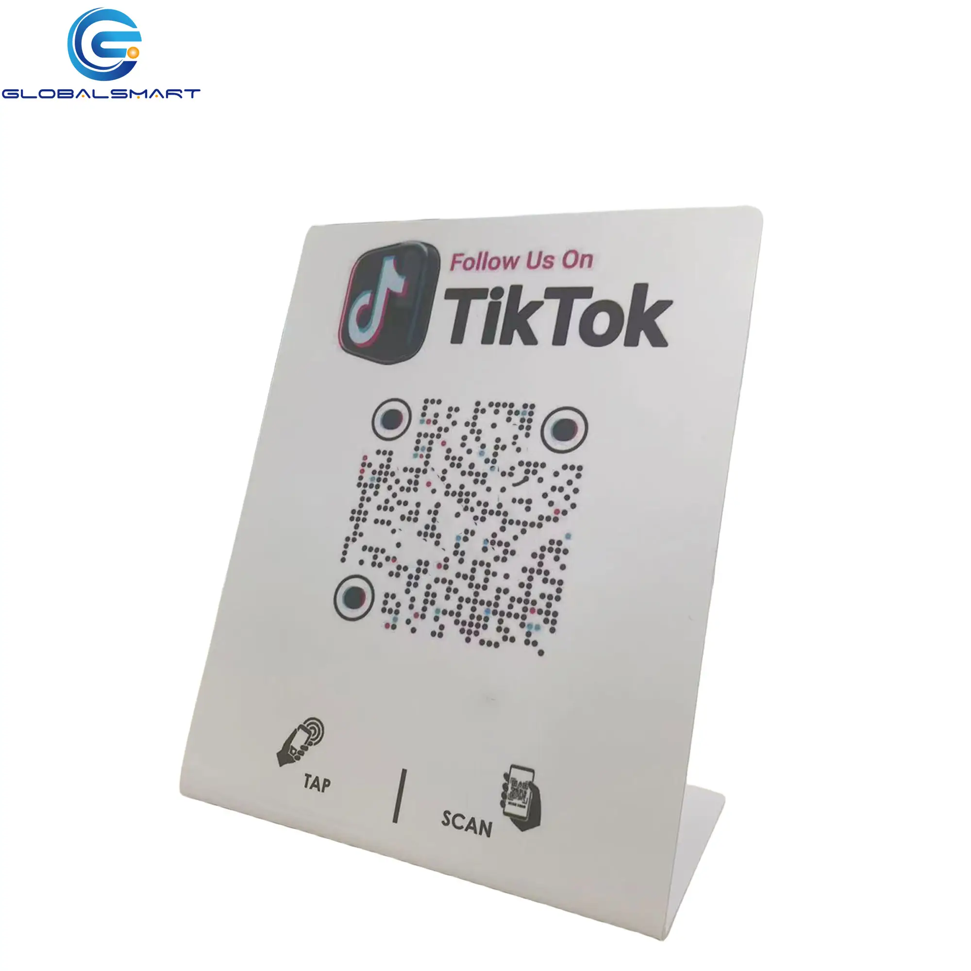 Ntag 213/215/216 tùy chỉnh PVC Google Thẻ xem xét đứng phương tiện truyền thông xã hội xem xét NFC Menu hiển thị đứng