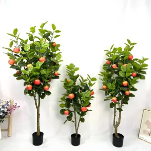 V96 Factory Wholesale Multi Size Artificial Apple Tree Artificial Plants Apple Tree For Home Wedding Hotel Decoration