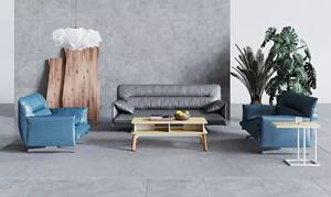 Meubles de bureau, poste de travail exécutif moderne modulaire convertible en bois pour 2 personnes - Product Image 3